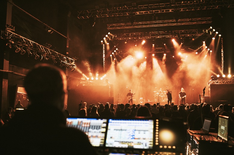 Musicians on stage.