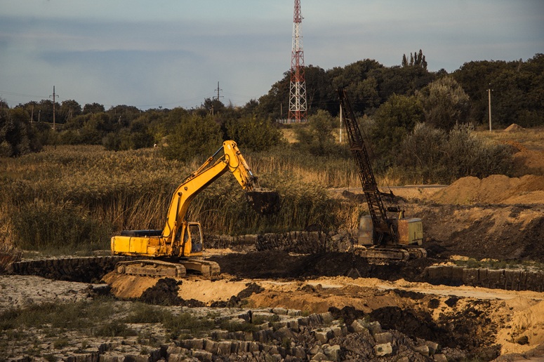 Construction on remote road