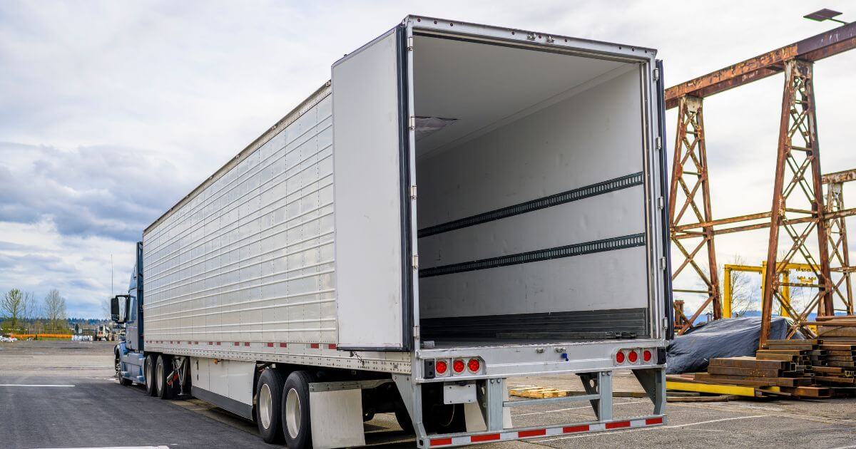 empty trailer for semi-truck