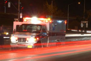 ambulance at night