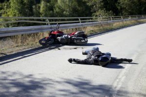 motorcycle rider crash
