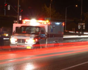 ambulance at night