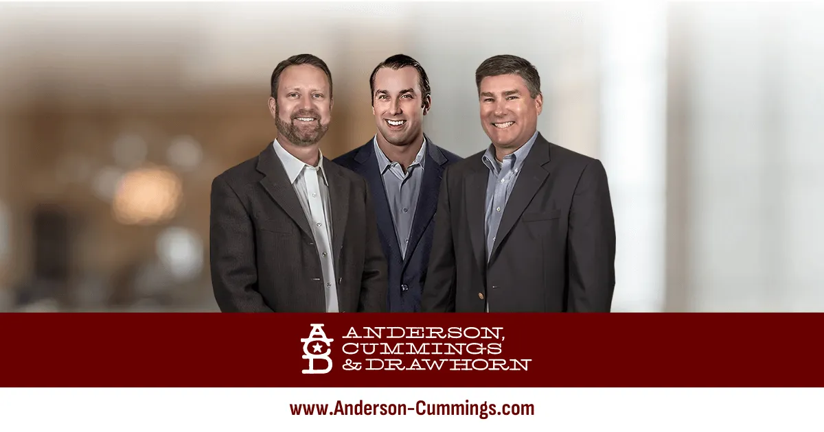 Fort Worth Personal Injury Lawyer | Anderson, Cummings & Drawhorn